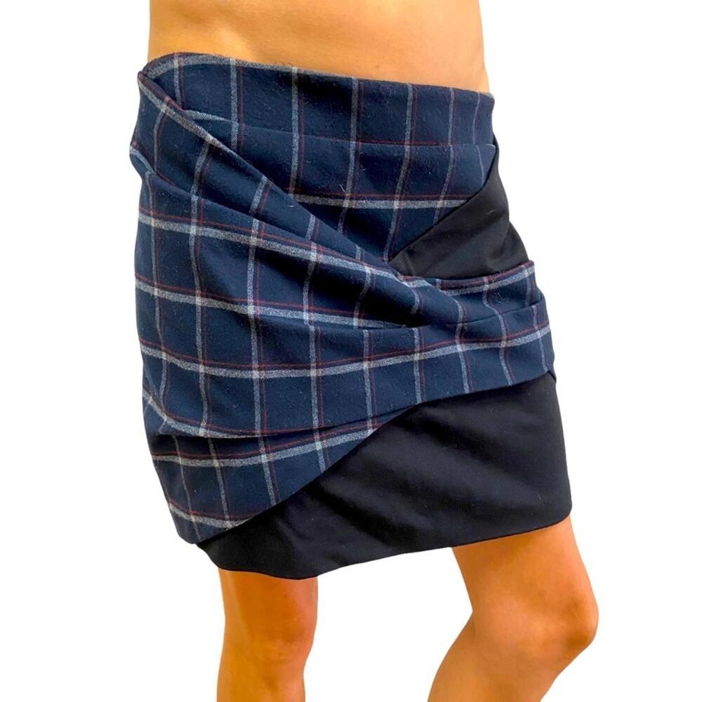 Thakoon Addition 4 Plaid Straight Mini Skirt –